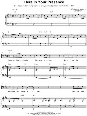 Here in Your Presence