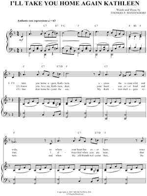 I'll Take You Home Again Kathleen