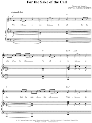 For the Sake of the Call