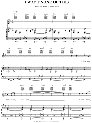I Want None of This