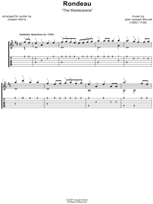 Rondeau from Masterpiece Theatre - Sheet Music