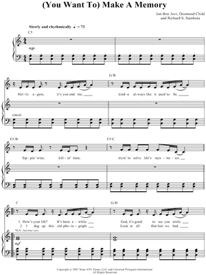 (You Want To) Make a Memory