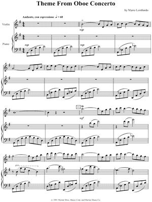 Theme From Oboe Concerto