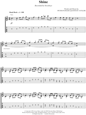 Shine by Newsboys - Sheet Music