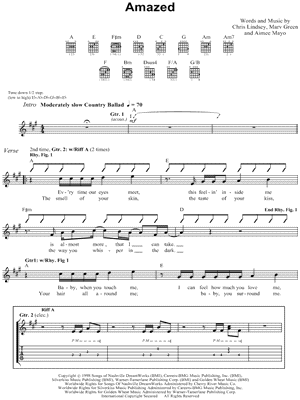 Amazed by Lonestar - Sheet Music