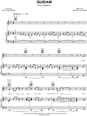 Quidam by Cirque du Soleil - Sheet Music