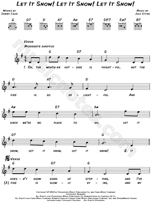 Let It Snow! Let It Snow! Let It Snow!