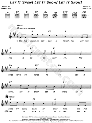 Let It Snow! Let It Snow! Let It Snow!