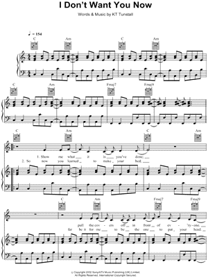 I Don't Want You Now