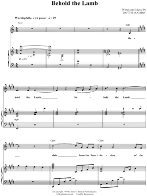 Behold the Lamb