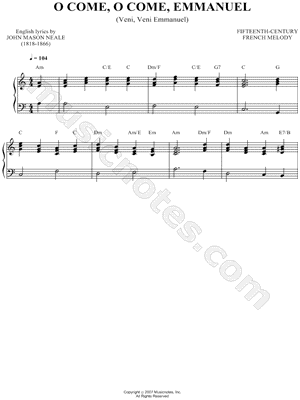 O Come, O Come, Emmanuel