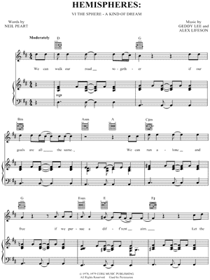 Hemispheres - VI The Sphere - A Kind of Dream