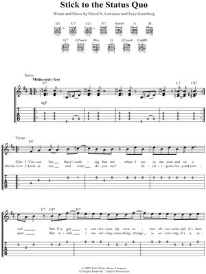 Stick To the Status Quo