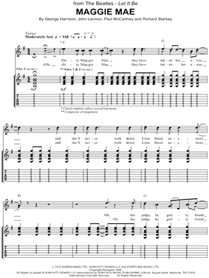 Maggie Mae by The Beatles - Sheet Music