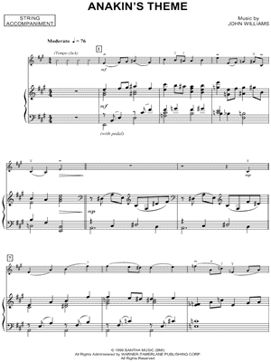Anakin's Theme - Piano Accompaniment