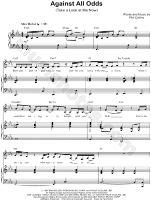 Against All Odds (Take A Look At Me Now)