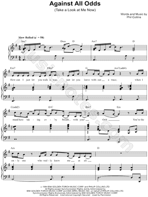 Against All Odds (Take A Look At Me Now)