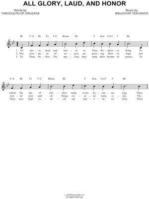 All Glory, Laud and Honor