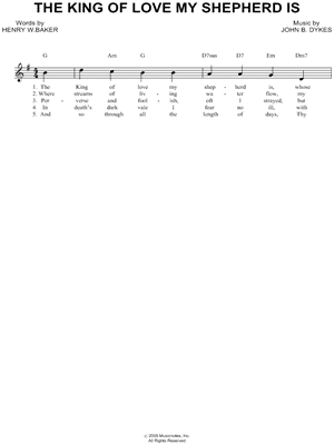 The King of Love My Shepherd Is