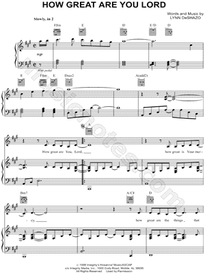 How Great Are You Lord