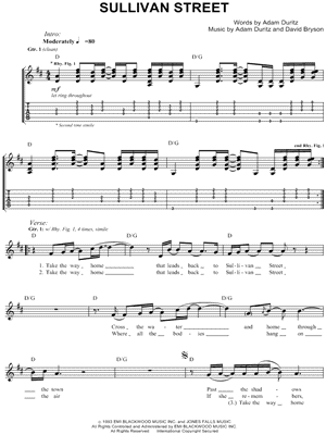 Sullivan Street by Counting Crows - Sheet Music