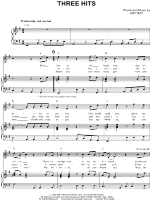 Three Hits by Indigo Girls - Sheet Music