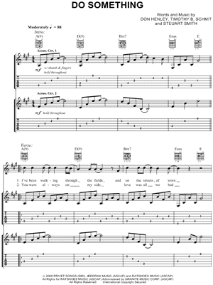 Do Something by The Eagles - Sheet Music