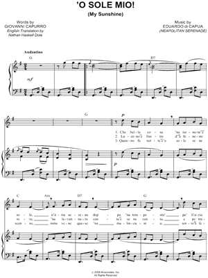 'O Sole Mio!