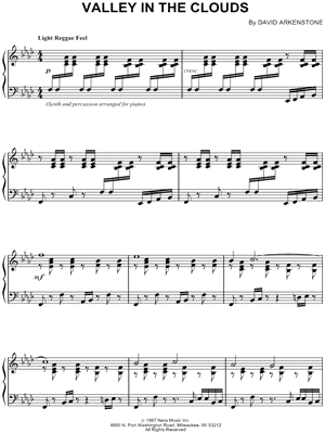 Valley In the Clouds by David Arkenstone - Sheet Music