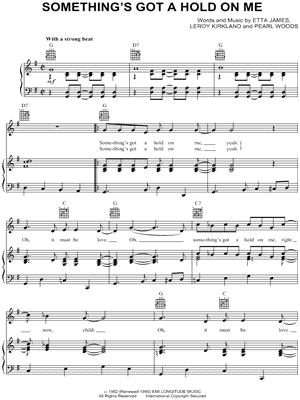 Something's Got a Hold on Me by Etta James - Sheet Music