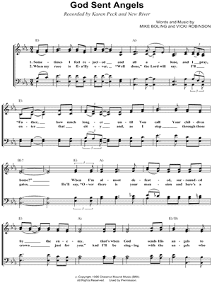 God Sent Angels by Karen Peck - Sheet Music