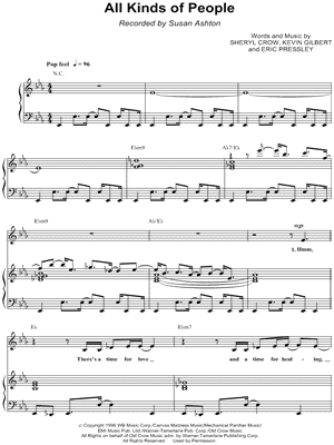 All Kinds of People by Susan Ashton - Sheet Music
