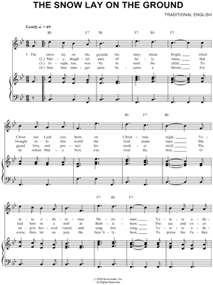 The Snow Lay on the Ground