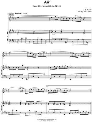 Air on the G String - Piano Accompaniment