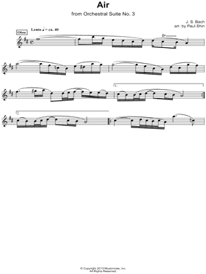 Air on the G String - Oboe