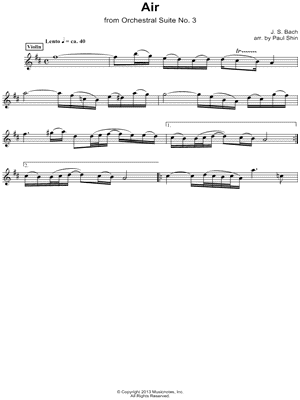 Air on the G String - Violin