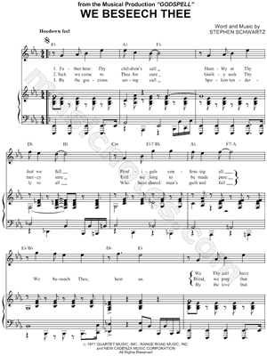 We Beseech Thee