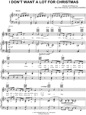 I Don't Want a Lot for Christmas