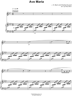 Ave Maria - Piano Accompaniment (Clarinet)