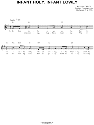 Infant Holy, Infant Lowly