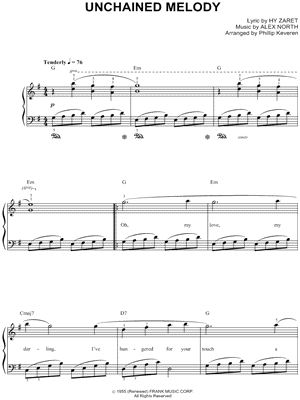 Unchained Melody by The Righteous Brothers - Sheet Music