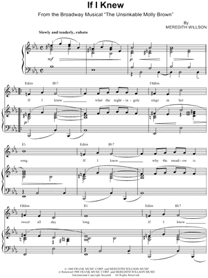 If I Knew by Harve Presnell - Sheet Music