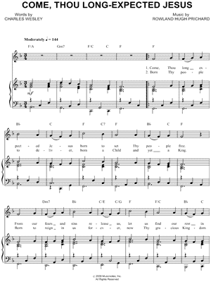 Come, Thou Long-Expected Jesus