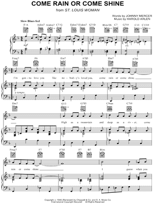 Come Rain or Come Shine