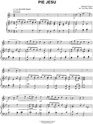 Pie Jesu - Piano Accompaniment