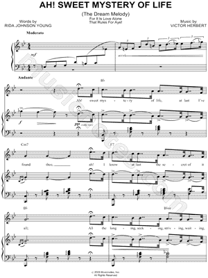 Ah! Sweet Mystery of Life
