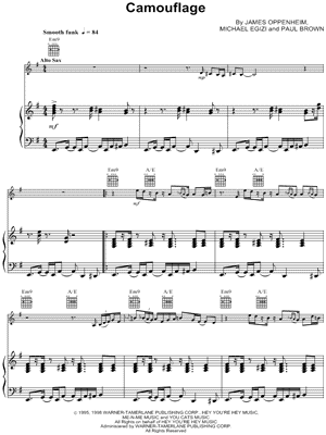 Camouflage - Piano Accompaniment