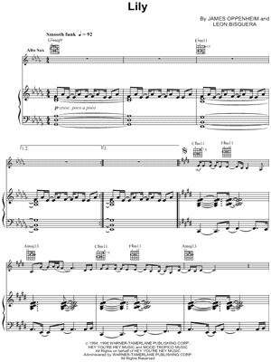 Lily - Piano Accompaniment