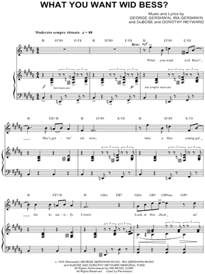 What You Want Wid Bess?