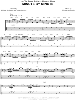 Minute By Minute by The Doobie Brothers - Sheet Music